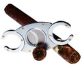 Chrome Cigar Cutter With Circular Handles